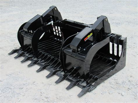 bucket grapple for skid steer|everything attachments grapple bucket.